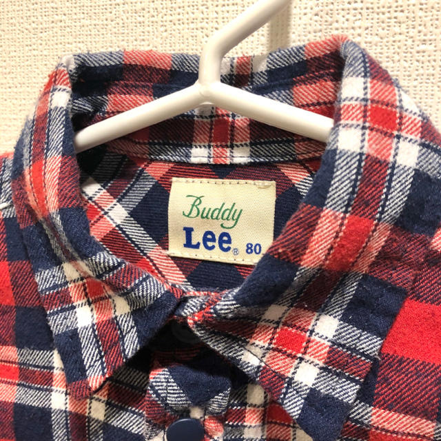 Buddy Lee(バディーリー)のBuddy Lee ベビー チェック柄シャツ 80cm レッド 12～18ヶ月 キッズ/ベビー/マタニティのベビー服(~85cm)(シャツ/カットソー)の商品写真