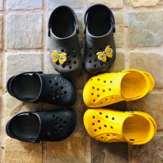 クロックス(crocs)のクロックス＊CROCS①濃グレー(サンダル)