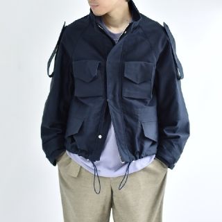 サンシー(SUNSEA)のSOUMO  Field Jacket (NAVY)

(ミリタリージャケット)