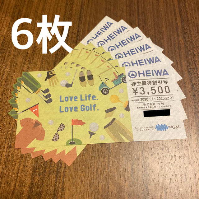 平和(ヘイワ)の平和 heiwa ゴルフ 優待券 チケットの施設利用券(ゴルフ場)の商品写真