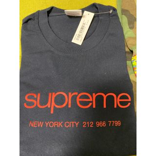 シュプリーム(Supreme)の20ss supreme ショップtee ネイビー　Lサイズ(Tシャツ/カットソー(半袖/袖なし))