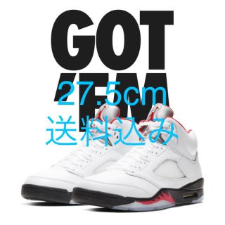 ナイキ(NIKE)のNIKE AIR JORDAN 5 RETRO FIRE RED 27.5cm(スニーカー)