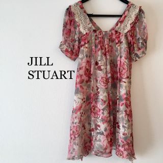 ジルスチュアート(JILLSTUART)の上々様専用 ❤︎JILL STUART❤︎ジルスチュアート シルク花柄ワンピース(ひざ丈ワンピース)