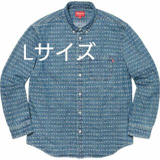 シュプリーム(Supreme)のSupreme20ss Jacquard Logos Denim Shirt L(シャツ)