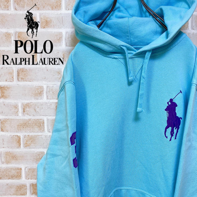 激レア 90s POLO ラルフローレン スウェットパーカー ビッグポニー