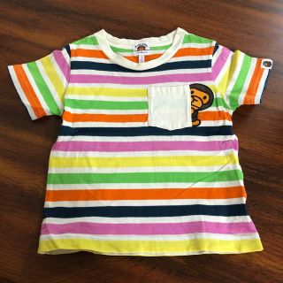 アベイシングエイプ(A BATHING APE)のbape kids 100cm Tシャツ 半袖 エイプ ベイプキッズ(Tシャツ/カットソー)