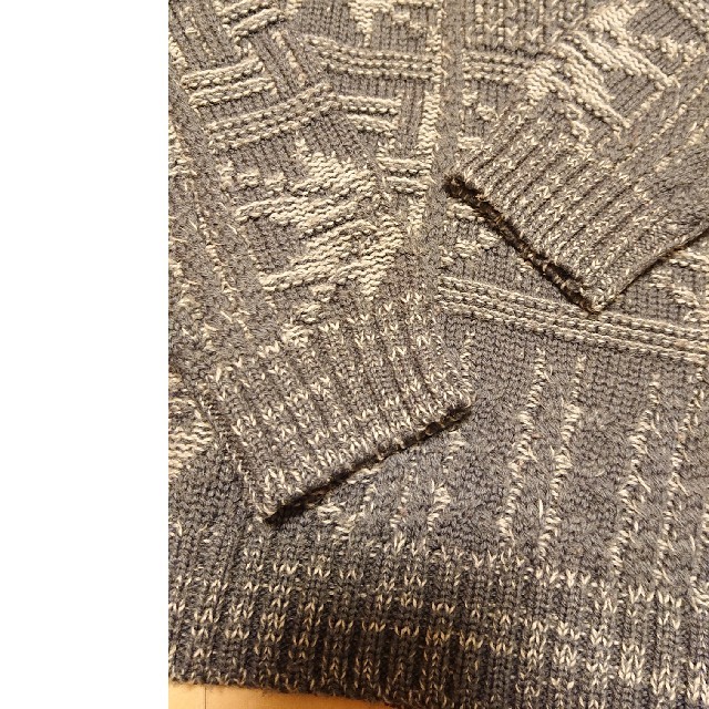 ヴィンテージ雪の結晶柄❄️グレーニット レディースのトップス(ニット/セーター)の商品写真