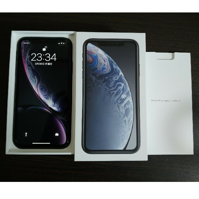 スマートフォン/携帯電話iPhone XR ブラック　128G SIMフリー