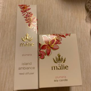 マリエオーガニクス(Malie Organics)のマリエオーガニックスのディフューザー キャンドルセット(アロマ/キャンドル)