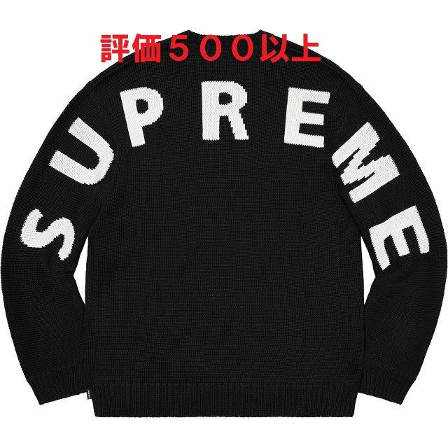 Supreme Back Logo Sweater 黒 M