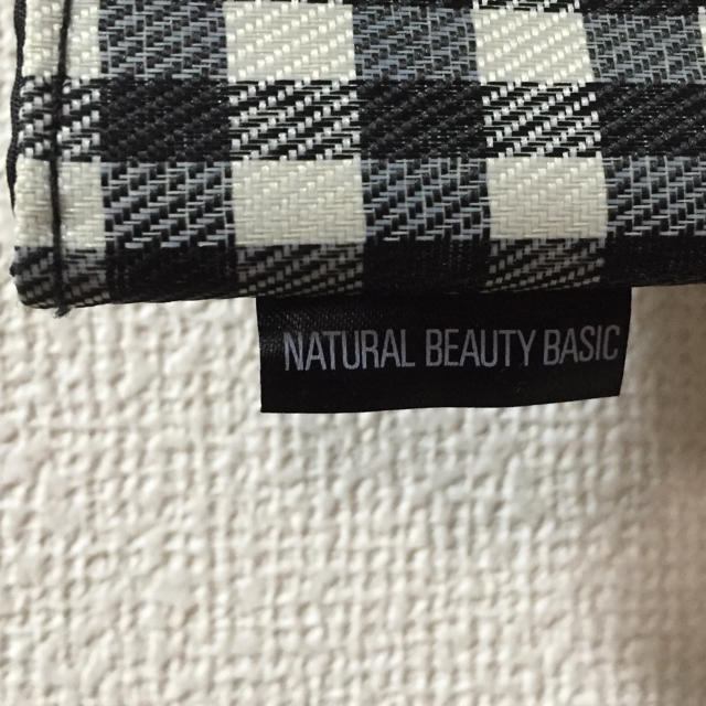 NATURAL BEAUTY BASIC(ナチュラルビューティーベーシック)のチェック柄 トートバッグ レディースのバッグ(トートバッグ)の商品写真