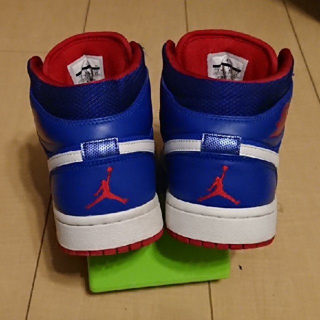 NIKE(ナイキ)のNIKE ナイキ ジョーダン1 Mid 青×赤×白 メンズの靴/シューズ(スニーカー)の商品写真