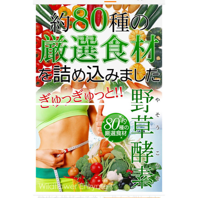 野草酵素 サプリ 生酵素 約3ヵ月分 ダイエットサプリ コスメ/美容のダイエット(ダイエット食品)の商品写真