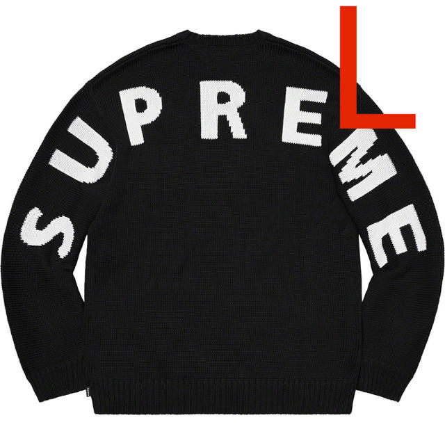 ラス1着　Lサイズ 20ss Supreme Back Logo Sweater