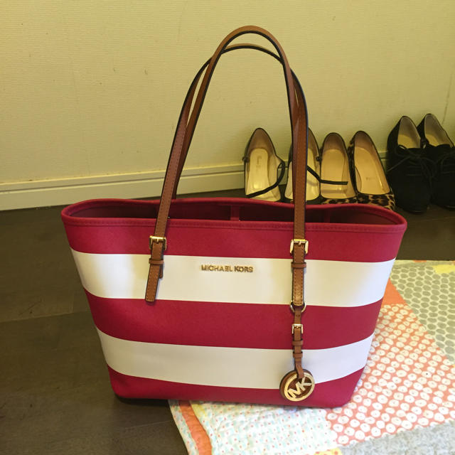 Michael Kors - マイケルコース☺︎ボーダートートバッグの通販 by