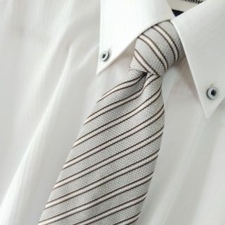 エルメネジルドゼニア(Ermenegildo Zegna)の美品 エルメネジルド ゼニア シルク ストライプ ネクタイ イタリア製(ネクタイ)