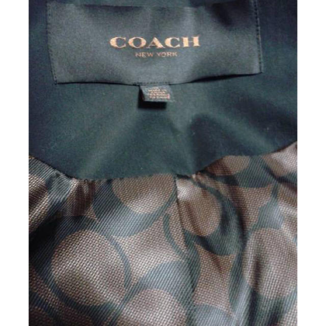 COACH(コーチ)のCOACH コーチ黒トレンチコート 11号 レディースのジャケット/アウター(トレンチコート)の商品写真