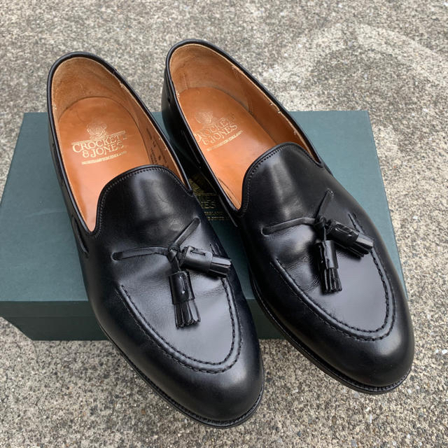 Crockett & Jones Cavendish2 black 黒 80 8メンズ