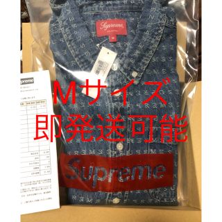 シュプリーム(Supreme)のSupreme Jacquard Logos Denim Shirt M(シャツ)