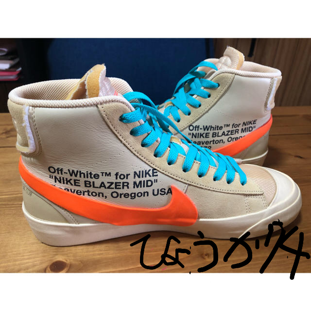 スニーカーnike off-white THE TEN BLAZER MID ブレザー