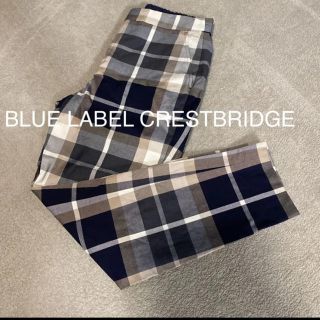 ブラックレーベルクレストブリッジ(BLACK LABEL CRESTBRIDGE)の【専用】美品☆ ブルーレーベルクレストブリッジ　チェックパンツ(クロップドパンツ)