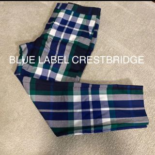 ブラックレーベルクレストブリッジ(BLACK LABEL CRESTBRIDGE)の【専用】1度着用のみ☆ ブルーレーベル　クレストブリッジ　チェックパンツ(クロップドパンツ)