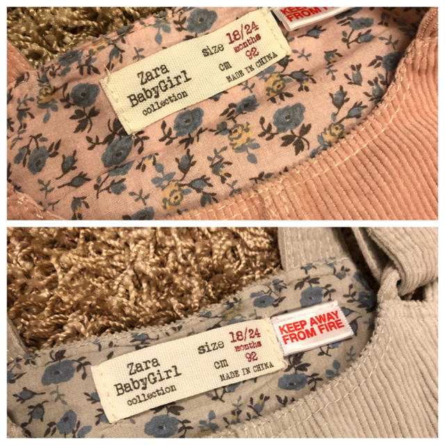 ZARA KIDS(ザラキッズ)の☆２枚セット☆ ZARA 可愛いワンピース 92cm キッズ/ベビー/マタニティのキッズ服女の子用(90cm~)(ワンピース)の商品写真