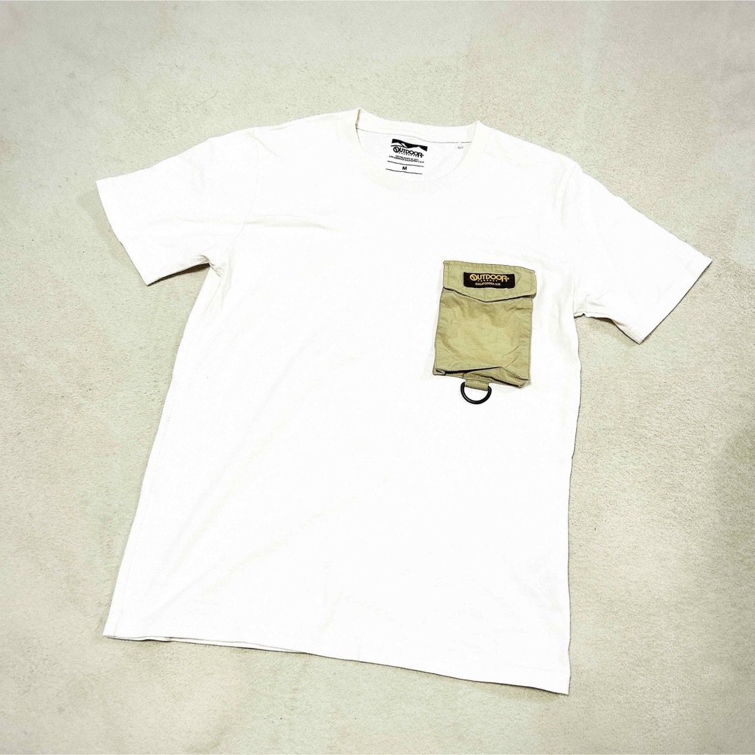 OUTDOOR(アウトドア)のOUTDOOR Tシャツ ホワイト ポケット メンズのトップス(Tシャツ/カットソー(半袖/袖なし))の商品写真