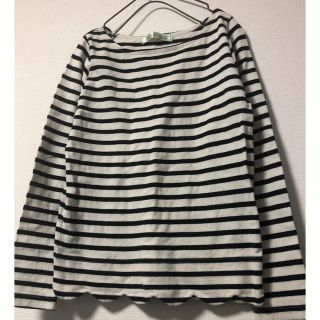 ドットアンドストライプスチャイルドウーマン(Dot&Stripes CHILDWOMAN)のドットアンドストライプスチャイルドウーマン ●天竺ボーダースカラッププルオーバー(カットソー(長袖/七分))