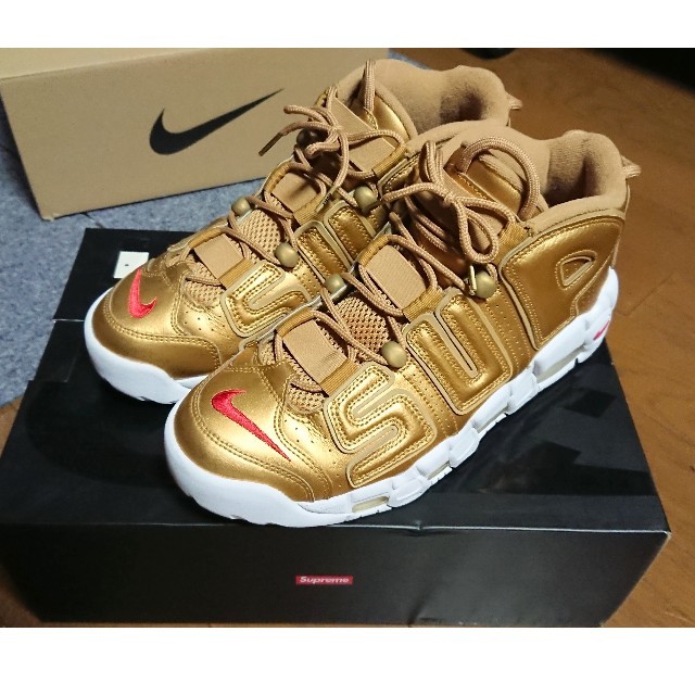 Supreme/Nike Air More Uptempo Gold