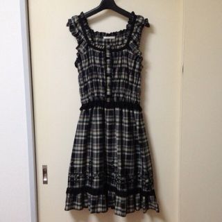 アクシーズファム(axes femme)のaxesフロッキーリボンローズワンピース(ひざ丈ワンピース)