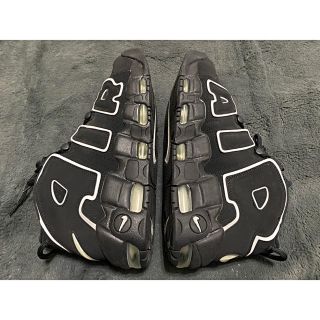 ナイキ(NIKE)のair more uptempo モアテン　27cm US9 白黒　nike(スニーカー)