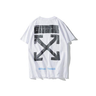 オフホワイト(OFF-WHITE)のOFF-WHITE オフホワイト Tシャツ サイズXL 白 シンプル(Tシャツ/カットソー(半袖/袖なし))