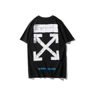 オフホワイト(OFF-WHITE)のOFF-WHITE オフホワイト Tシャツ サイズXL 黒 シンプル(Tシャツ/カットソー(半袖/袖なし))