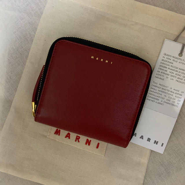 新品 マルニ 財布 折財布 二つ折り財布 MARNI コンパクトウォレット 