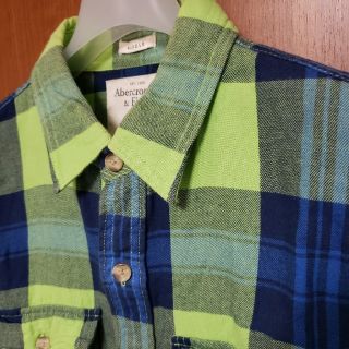 アバクロンビーアンドフィッチ(Abercrombie&Fitch)の【極美品】Abercrombie&Fitch チェックシャツ Lサイズ シャツ(シャツ)