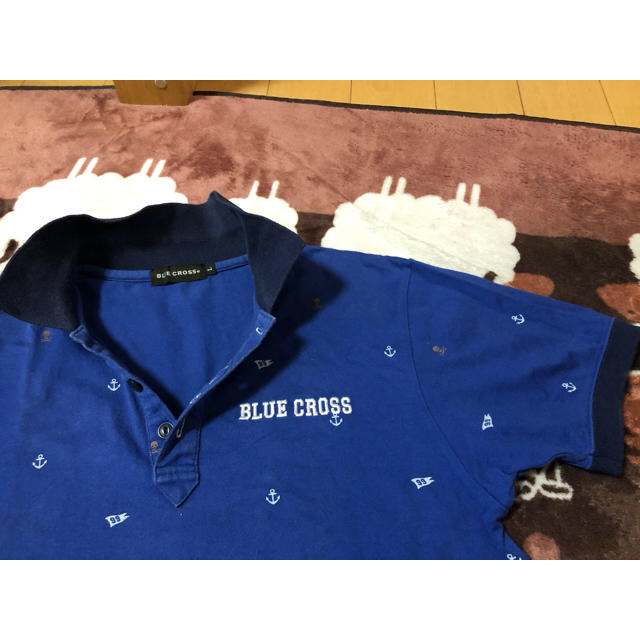 bluecross(ブルークロス)の【再値下げ】ブルークロス　半袖シャツ　ポロシャツ キッズ/ベビー/マタニティのキッズ服男の子用(90cm~)(Tシャツ/カットソー)の商品写真