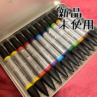 【新品未使用】winsor&newton ウォーターカラーマーカー(スケブ付き)(カラーペン/コピック)