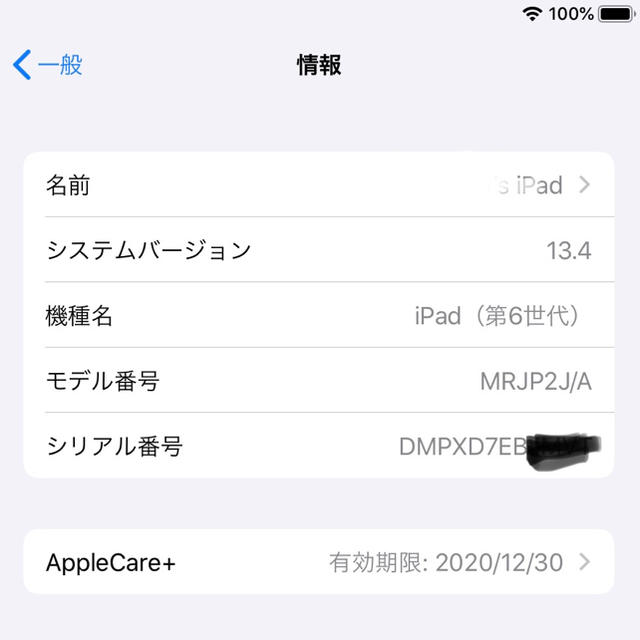 超美品・AppleCare+ iPad Pro 10.5 Wi-Fi 256GB