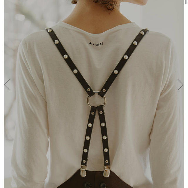 Ameri VINTAGE(アメリヴィンテージ)のPEARL STUDS SUSPENDER  ameri レディースのファッション小物(サスペンダー)の商品写真