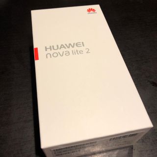 アンドロイド(ANDROID)のHUAWEI nova lite2 ブラック SIMロック解除済(スマートフォン本体)