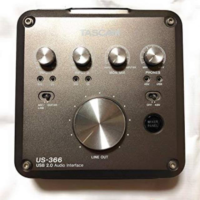 TASCAM US-366 楽器のDTM/DAW(オーディオインターフェイス)の商品写真