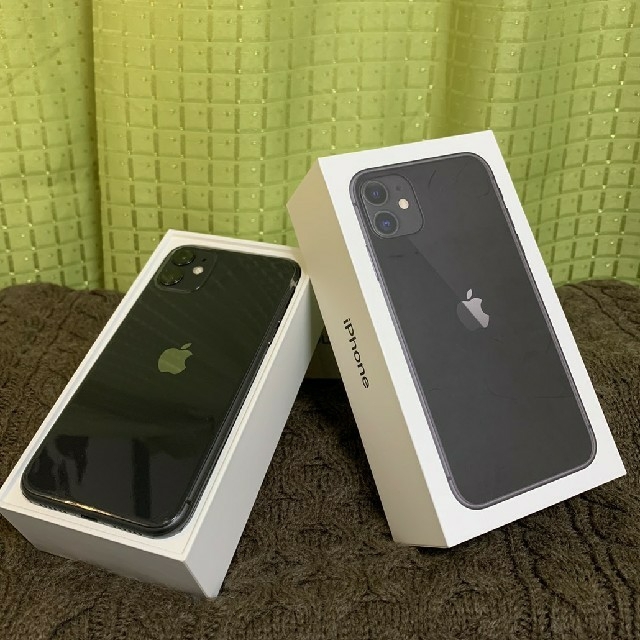 美品】iPhone 11 ブラック 64GB SIMフリー-