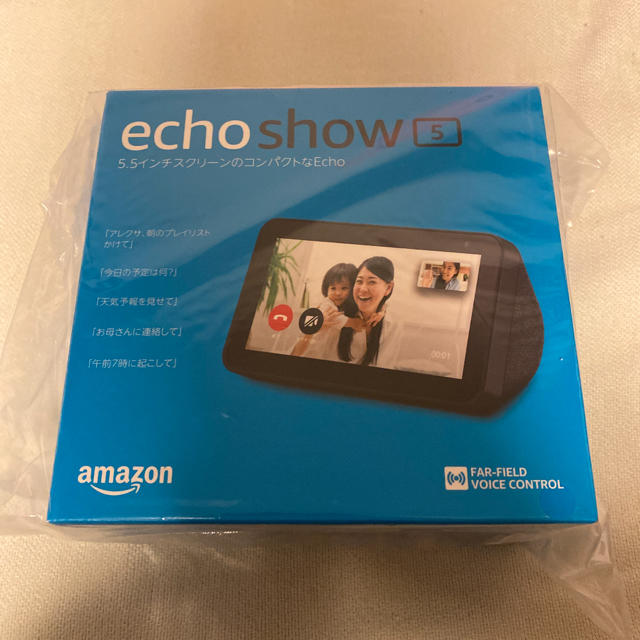 ECHO(エコー)の新品未開封　echo show5  スマホ/家電/カメラのオーディオ機器(スピーカー)の商品写真