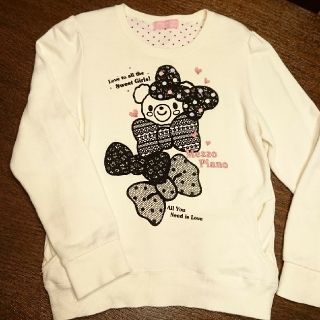 メゾピアノ(mezzo piano)のメゾピアノジュニア トレーナー 150(Tシャツ/カットソー)