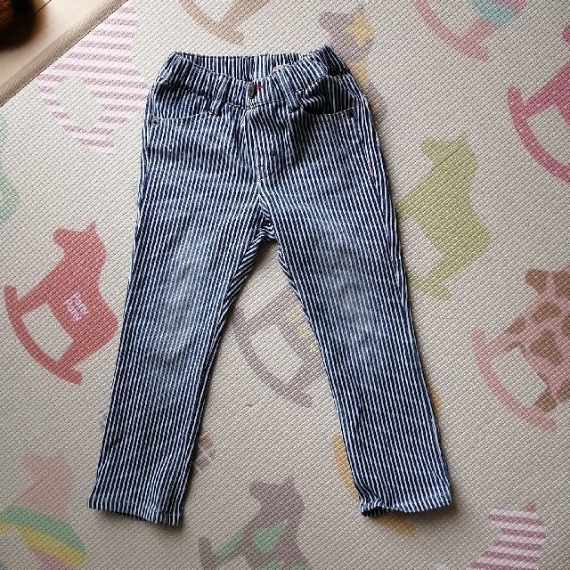 F.O.KIDS(エフオーキッズ)の【100】F.O KIDS　デニム　ヒッコリー キッズ/ベビー/マタニティのキッズ服男の子用(90cm~)(パンツ/スパッツ)の商品写真