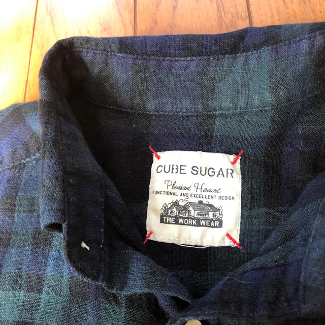 CUBE SUGAR(キューブシュガー)のｷｭｰﾌﾞｼｭｶﾞｰ ブラックウォッチ柄 シャツ  11/24 お値下しました！ レディースのトップス(シャツ/ブラウス(長袖/七分))の商品写真