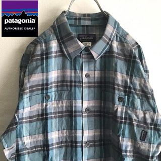 パタゴニア(patagonia)のPatagonia パタゴニア　チェックシャツ アウトドア　オーガニックコットン(Tシャツ/カットソー(半袖/袖なし))