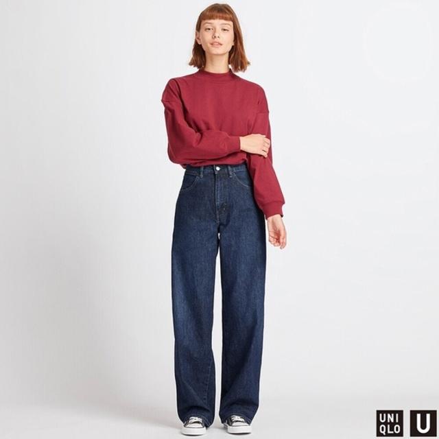 UNIQLO✨ユニクロ ワイドフィットカーブジーンズ - パンツ