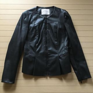 ザラ(ZARA)のrypipple様専用！ZARAレザージャケット美品(ノーカラージャケット)